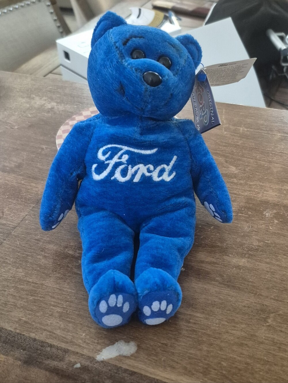 Vintage Original Ford Bean Bag Bear Kabor Auto Advertising
